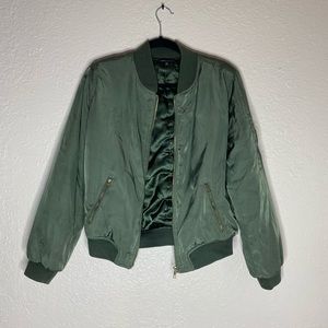 Kendall & Kylie green bomber jacket size M